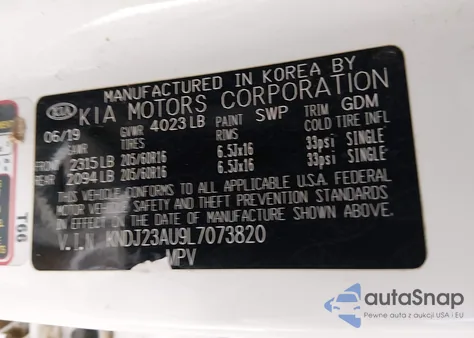 2020 Kia Soul Lx from USA, damaged, VIN KNDJ23AU9L7073820